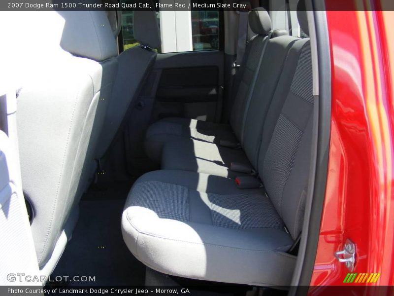Flame Red / Medium Slate Gray 2007 Dodge Ram 1500 Thunder Road Quad Cab