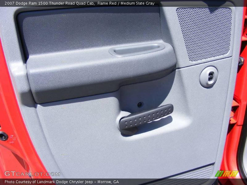 Flame Red / Medium Slate Gray 2007 Dodge Ram 1500 Thunder Road Quad Cab