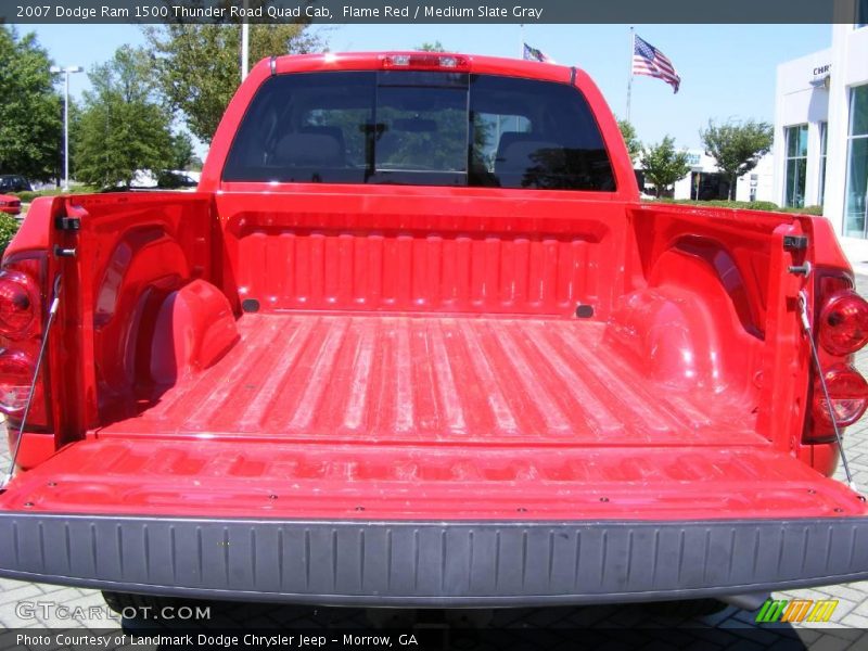 Flame Red / Medium Slate Gray 2007 Dodge Ram 1500 Thunder Road Quad Cab