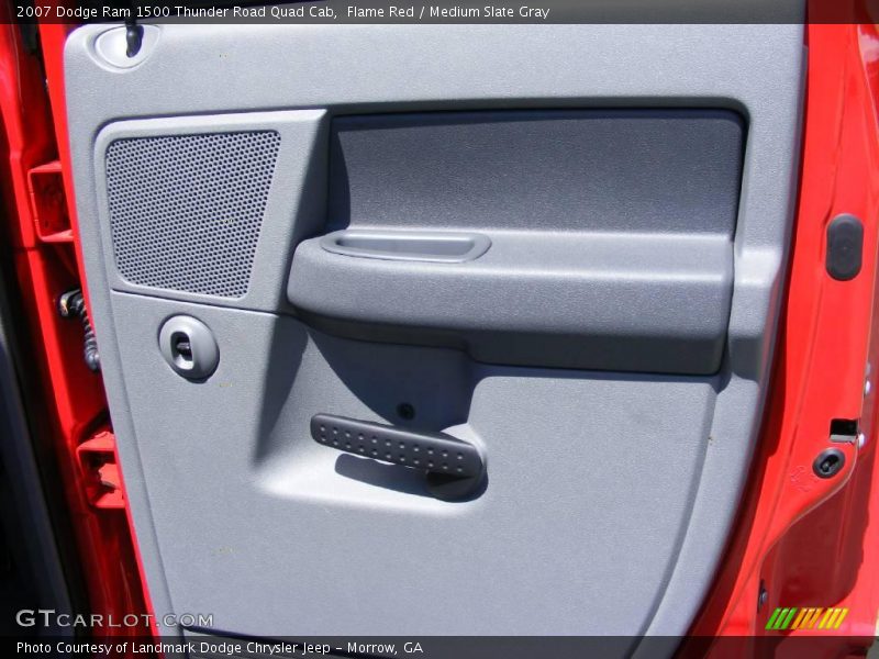 Flame Red / Medium Slate Gray 2007 Dodge Ram 1500 Thunder Road Quad Cab
