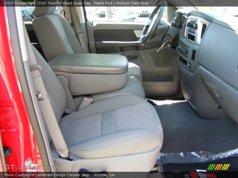 Flame Red / Medium Slate Gray 2007 Dodge Ram 1500 Thunder Road Quad Cab