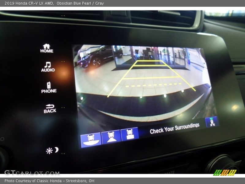 Obsidian Blue Pearl / Gray 2019 Honda CR-V LX AWD