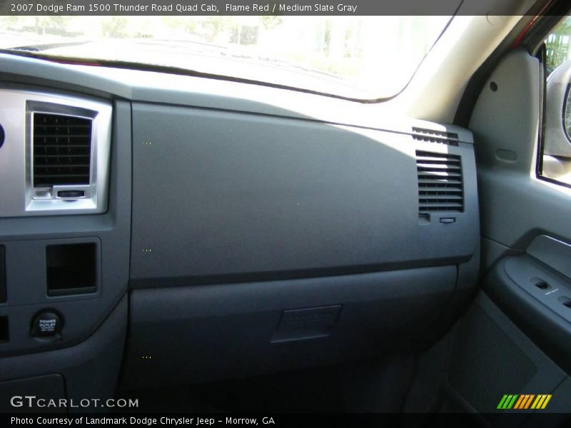 Flame Red / Medium Slate Gray 2007 Dodge Ram 1500 Thunder Road Quad Cab