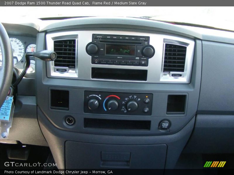 Flame Red / Medium Slate Gray 2007 Dodge Ram 1500 Thunder Road Quad Cab