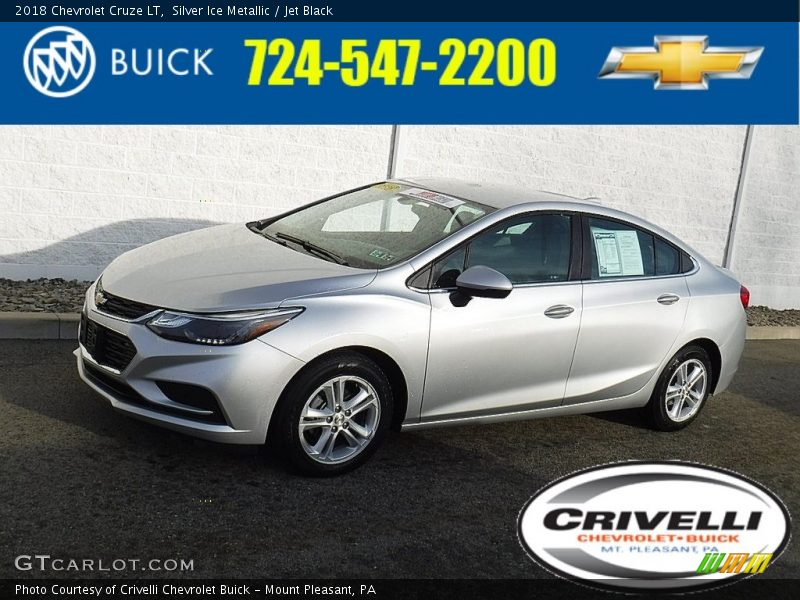 Silver Ice Metallic / Jet Black 2018 Chevrolet Cruze LT