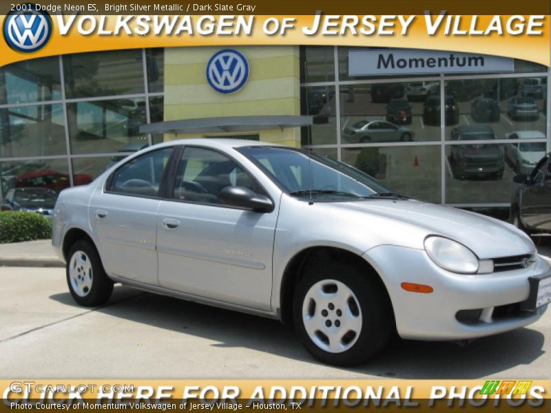 Bright Silver Metallic / Dark Slate Gray 2001 Dodge Neon ES