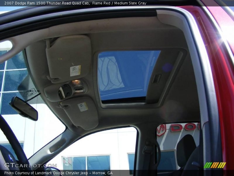 Flame Red / Medium Slate Gray 2007 Dodge Ram 1500 Thunder Road Quad Cab