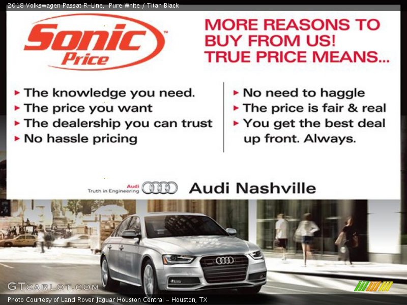 Pure White / Titan Black 2018 Volkswagen Passat R-Line