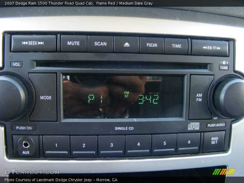 Flame Red / Medium Slate Gray 2007 Dodge Ram 1500 Thunder Road Quad Cab