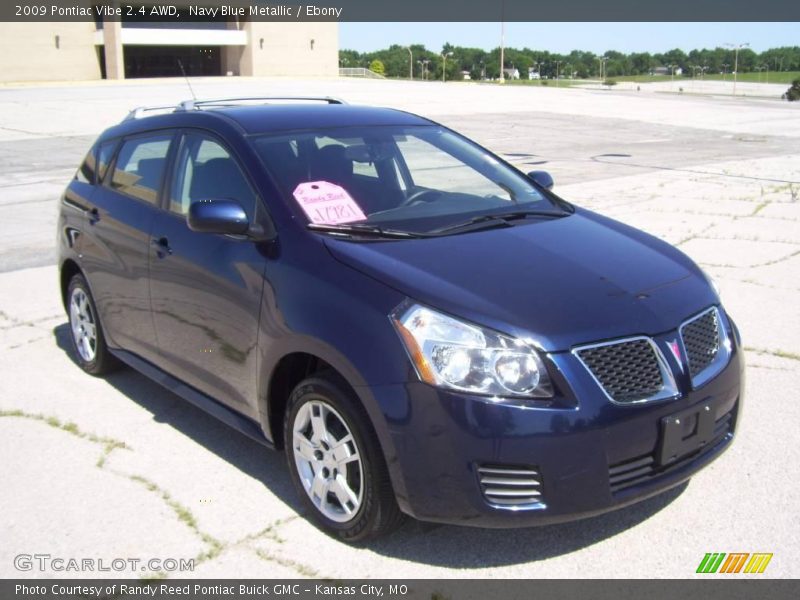 Navy Blue Metallic / Ebony 2009 Pontiac Vibe 2.4 AWD