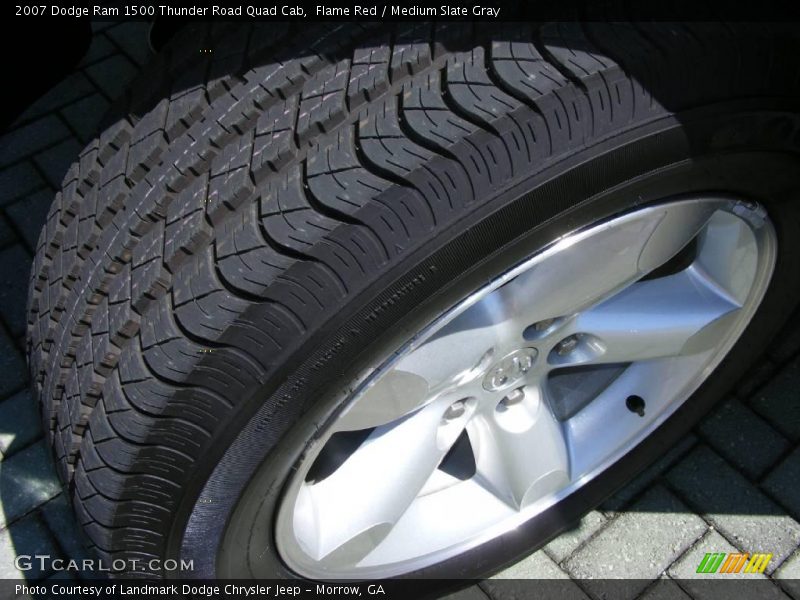 Flame Red / Medium Slate Gray 2007 Dodge Ram 1500 Thunder Road Quad Cab