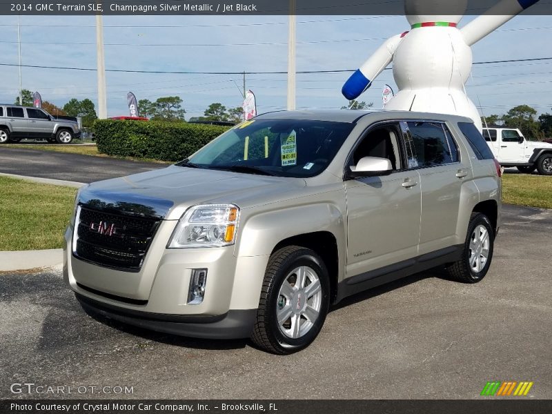 Champagne Silver Metallic / Jet Black 2014 GMC Terrain SLE