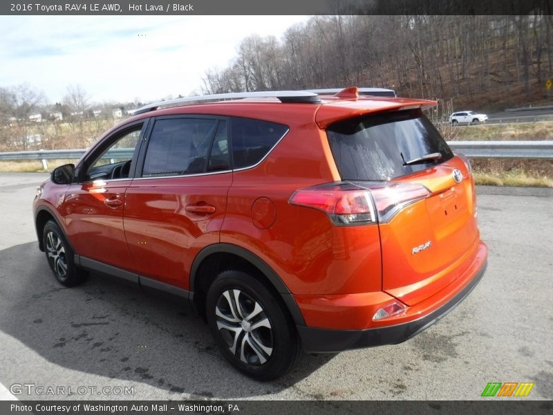 Hot Lava / Black 2016 Toyota RAV4 LE AWD