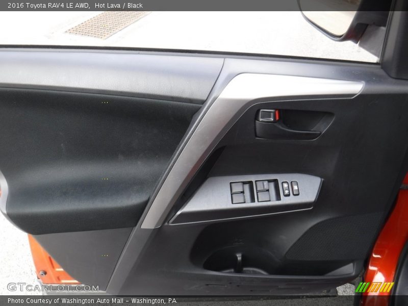Hot Lava / Black 2016 Toyota RAV4 LE AWD
