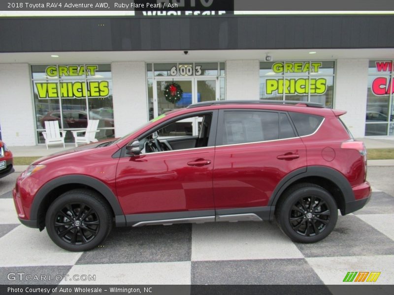 Ruby Flare Pearl / Ash 2018 Toyota RAV4 Adventure AWD