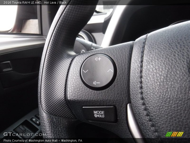 Hot Lava / Black 2016 Toyota RAV4 LE AWD