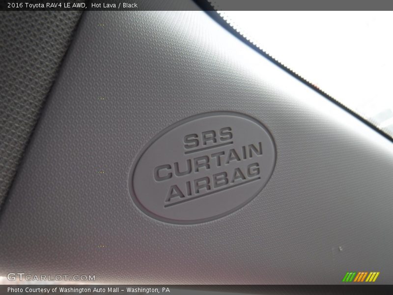 Hot Lava / Black 2016 Toyota RAV4 LE AWD