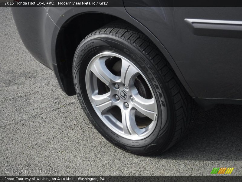 Modern Steel Metallic / Gray 2015 Honda Pilot EX-L 4WD