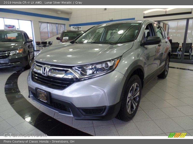 Lunar Silver Metallic / Gray 2019 Honda CR-V LX AWD