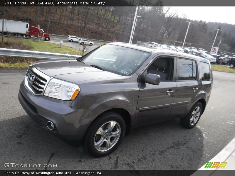 Modern Steel Metallic / Gray 2015 Honda Pilot EX-L 4WD
