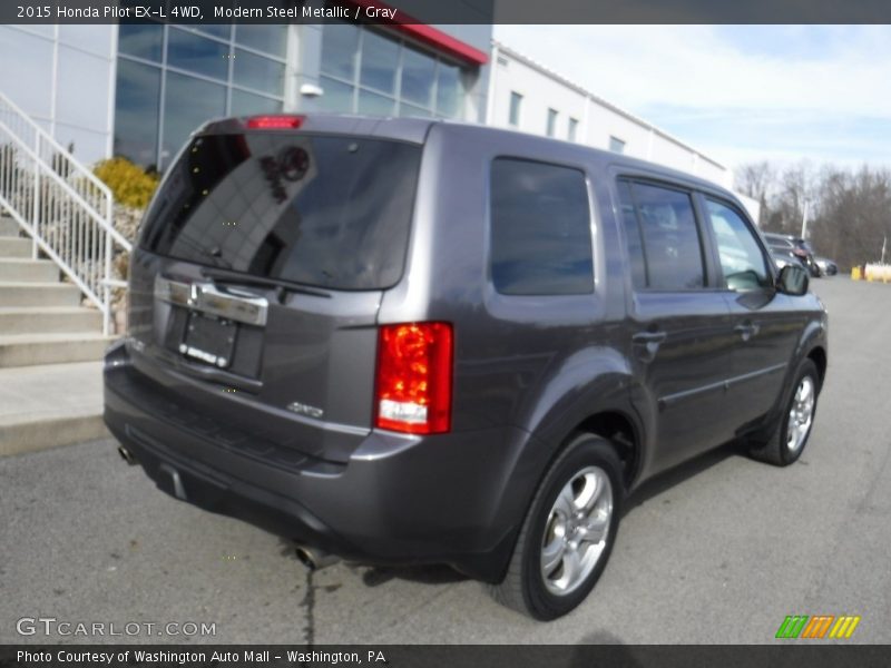 Modern Steel Metallic / Gray 2015 Honda Pilot EX-L 4WD