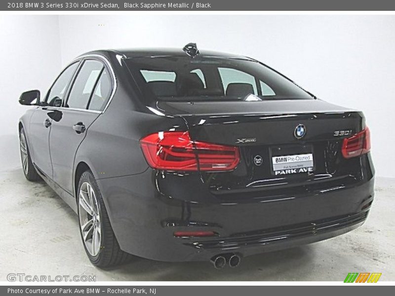 Black Sapphire Metallic / Black 2018 BMW 3 Series 330i xDrive Sedan