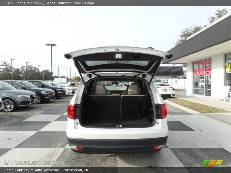 White Diamond Pearl / Beige 2016 Honda Pilot EX-L