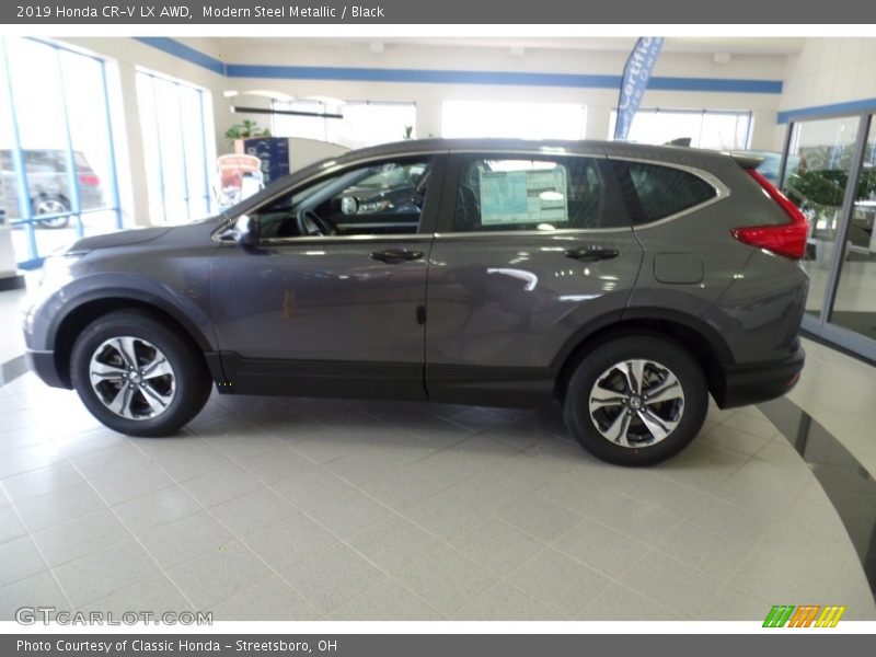 Modern Steel Metallic / Black 2019 Honda CR-V LX AWD