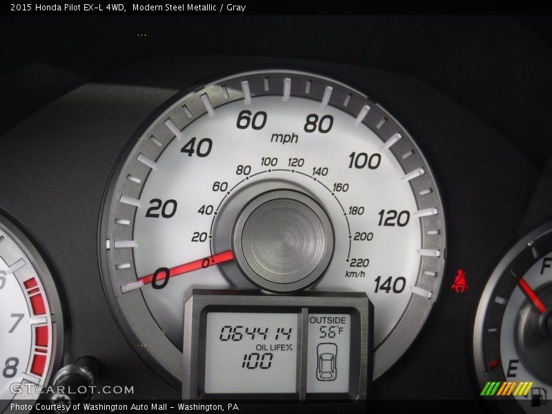 Modern Steel Metallic / Gray 2015 Honda Pilot EX-L 4WD