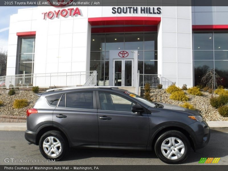 Magnetic Gray Metallic / Ash 2015 Toyota RAV4 LE AWD