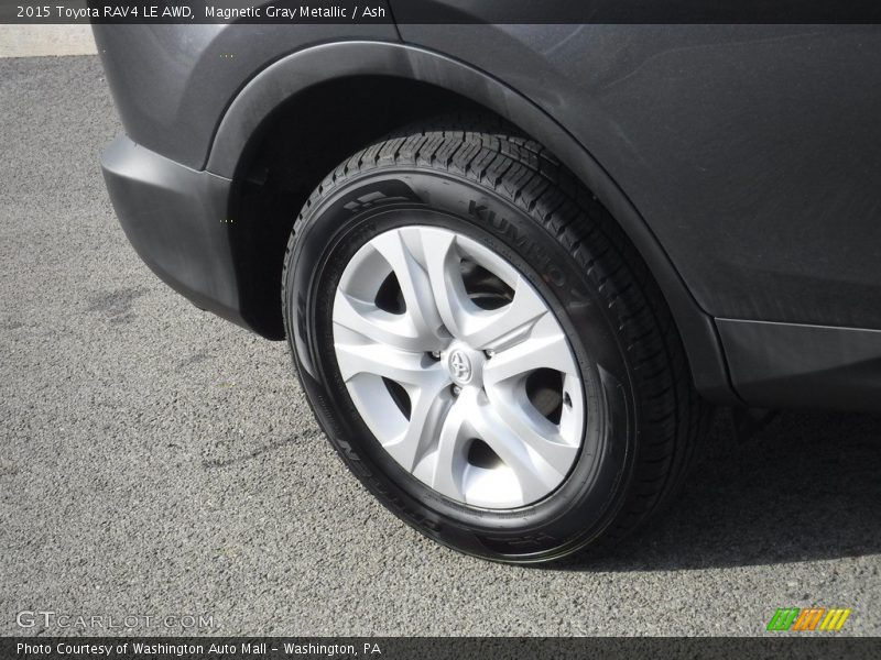 Magnetic Gray Metallic / Ash 2015 Toyota RAV4 LE AWD