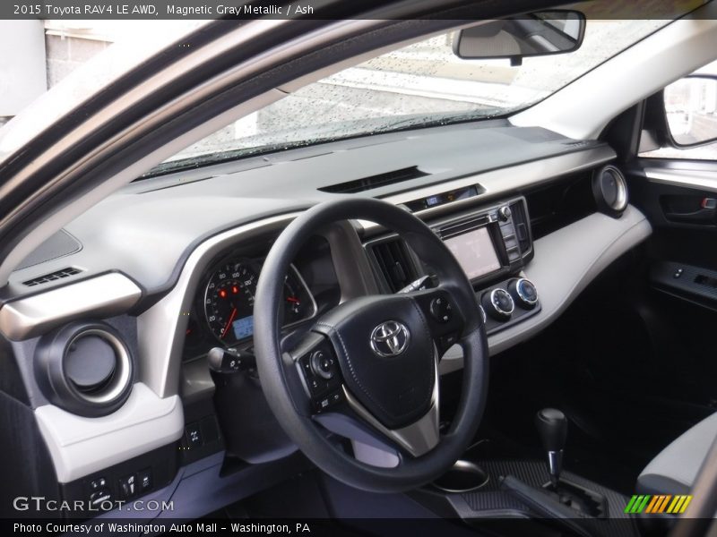 Magnetic Gray Metallic / Ash 2015 Toyota RAV4 LE AWD