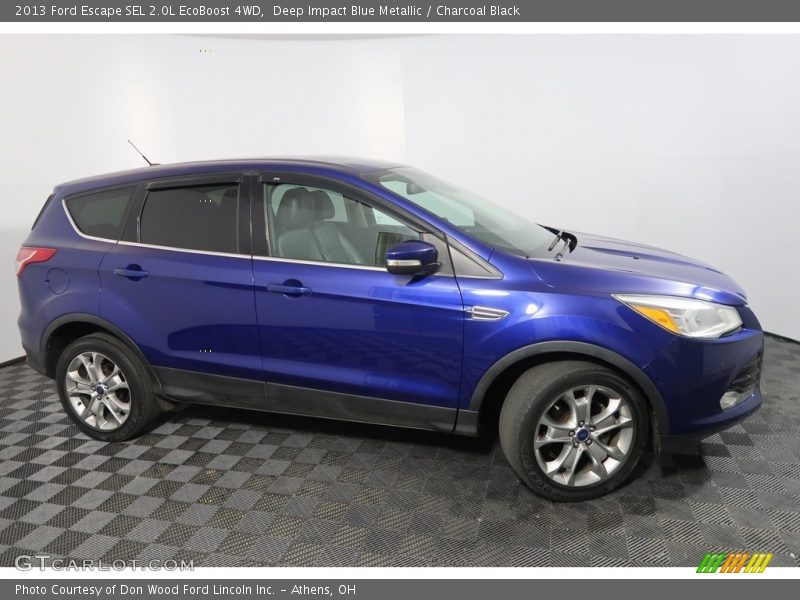 Deep Impact Blue Metallic / Charcoal Black 2013 Ford Escape SEL 2.0L EcoBoost 4WD
