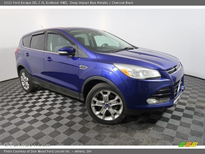 Deep Impact Blue Metallic / Charcoal Black 2013 Ford Escape SEL 2.0L EcoBoost 4WD