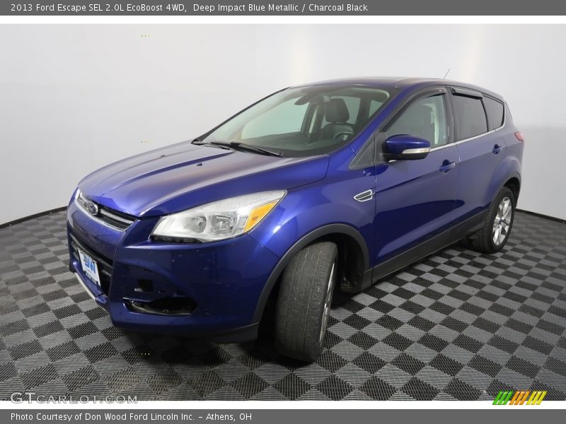 Deep Impact Blue Metallic / Charcoal Black 2013 Ford Escape SEL 2.0L EcoBoost 4WD