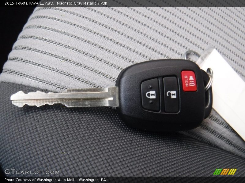 Magnetic Gray Metallic / Ash 2015 Toyota RAV4 LE AWD