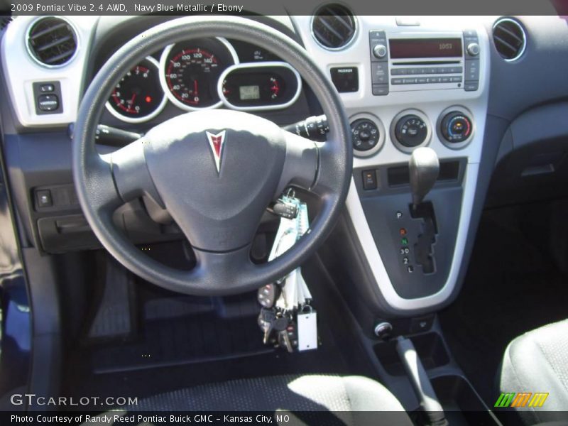 Navy Blue Metallic / Ebony 2009 Pontiac Vibe 2.4 AWD