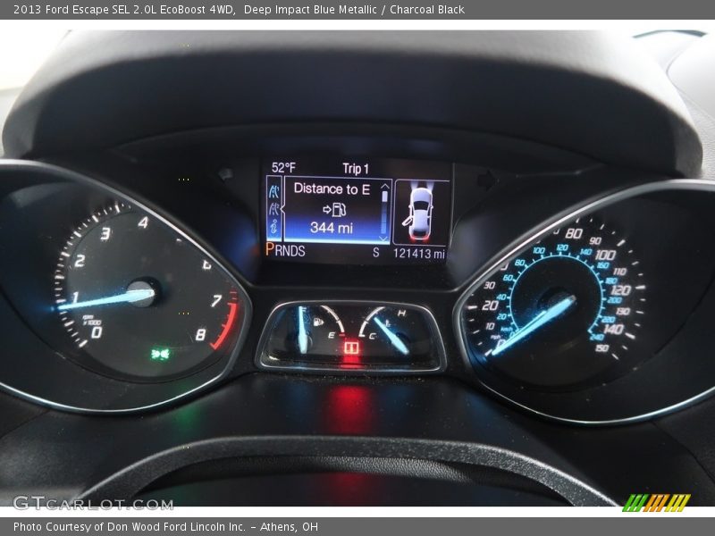 Deep Impact Blue Metallic / Charcoal Black 2013 Ford Escape SEL 2.0L EcoBoost 4WD