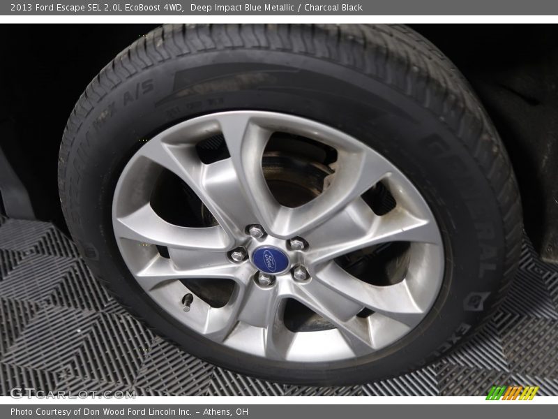 Deep Impact Blue Metallic / Charcoal Black 2013 Ford Escape SEL 2.0L EcoBoost 4WD