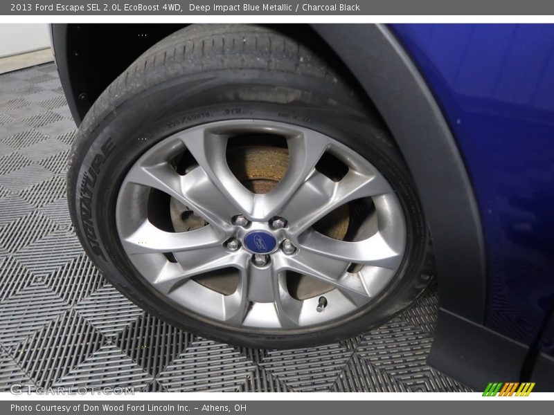 Deep Impact Blue Metallic / Charcoal Black 2013 Ford Escape SEL 2.0L EcoBoost 4WD