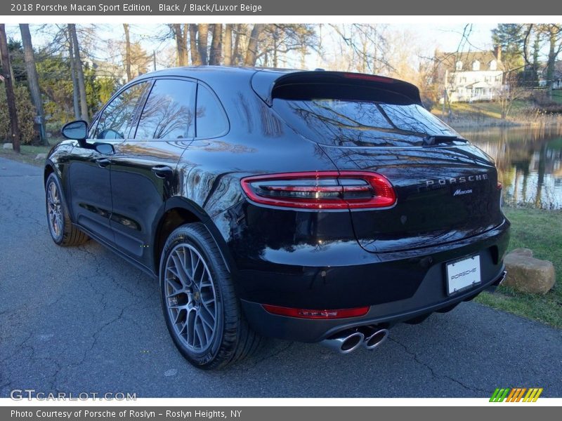 Black / Black/Luxor Beige 2018 Porsche Macan Sport Edition