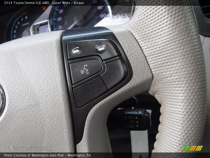 Super White / Bisque 2014 Toyota Sienna XLE AWD