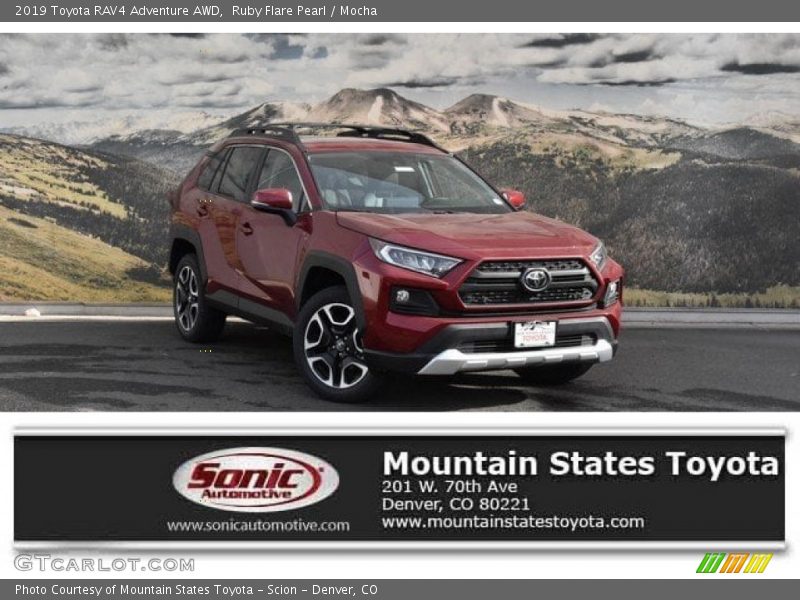 Ruby Flare Pearl / Mocha 2019 Toyota RAV4 Adventure AWD