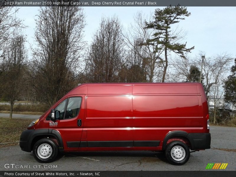 Deep Cherry Red Crystal Pearl / Black 2019 Ram ProMaster 2500 High Roof Cargo Van