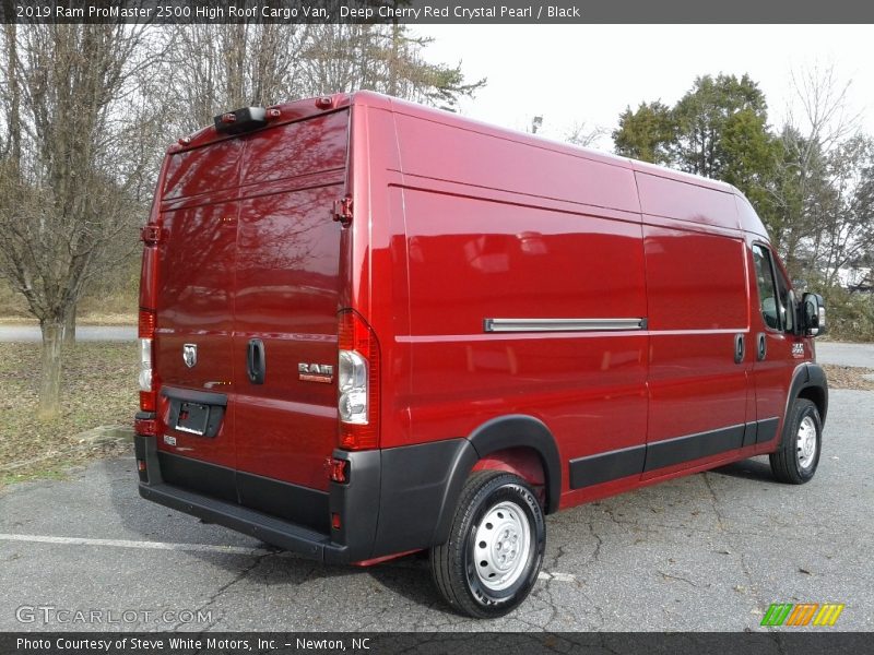 Deep Cherry Red Crystal Pearl / Black 2019 Ram ProMaster 2500 High Roof Cargo Van