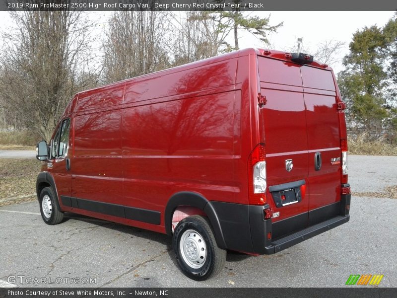 Deep Cherry Red Crystal Pearl / Black 2019 Ram ProMaster 2500 High Roof Cargo Van