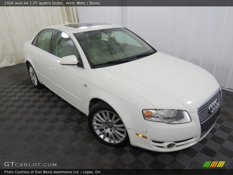 Arctic White / Ebony 2006 Audi A4 2.0T quattro Sedan