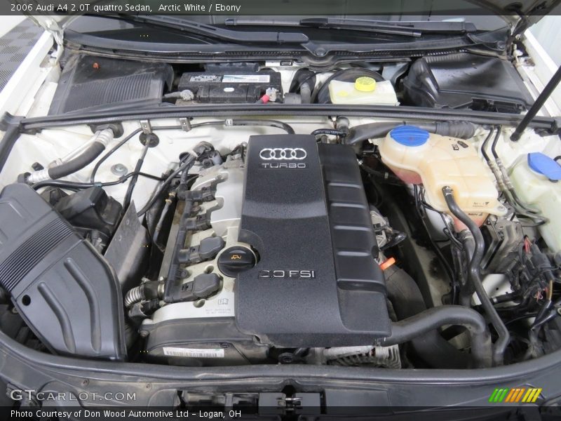 Arctic White / Ebony 2006 Audi A4 2.0T quattro Sedan