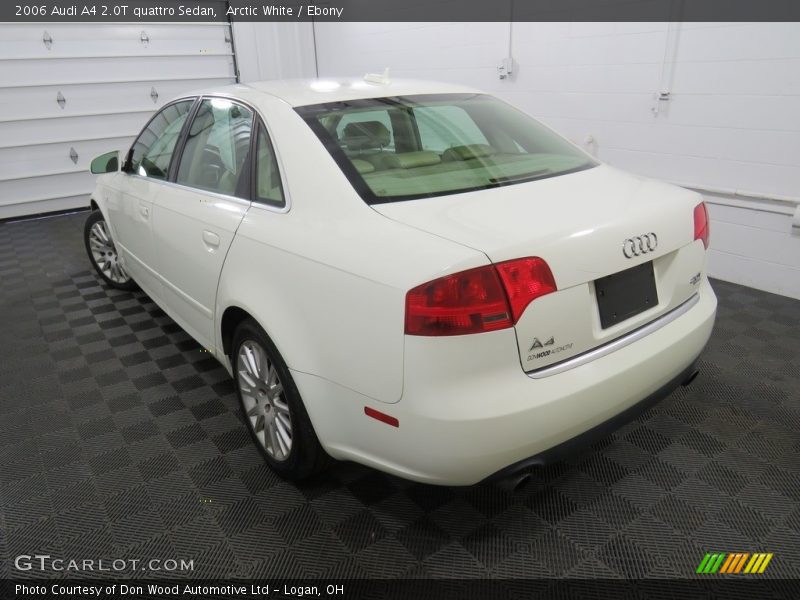 Arctic White / Ebony 2006 Audi A4 2.0T quattro Sedan