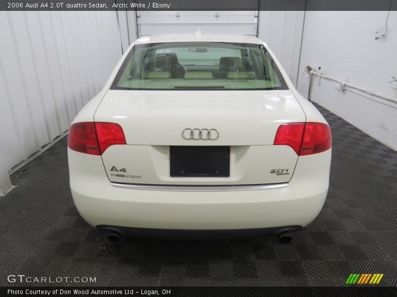 Arctic White / Ebony 2006 Audi A4 2.0T quattro Sedan